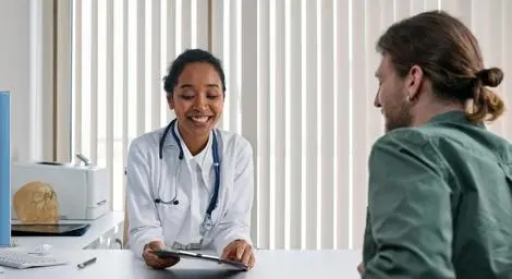 Consultation in a Doctors office
