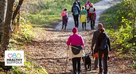 People walking in the countryside