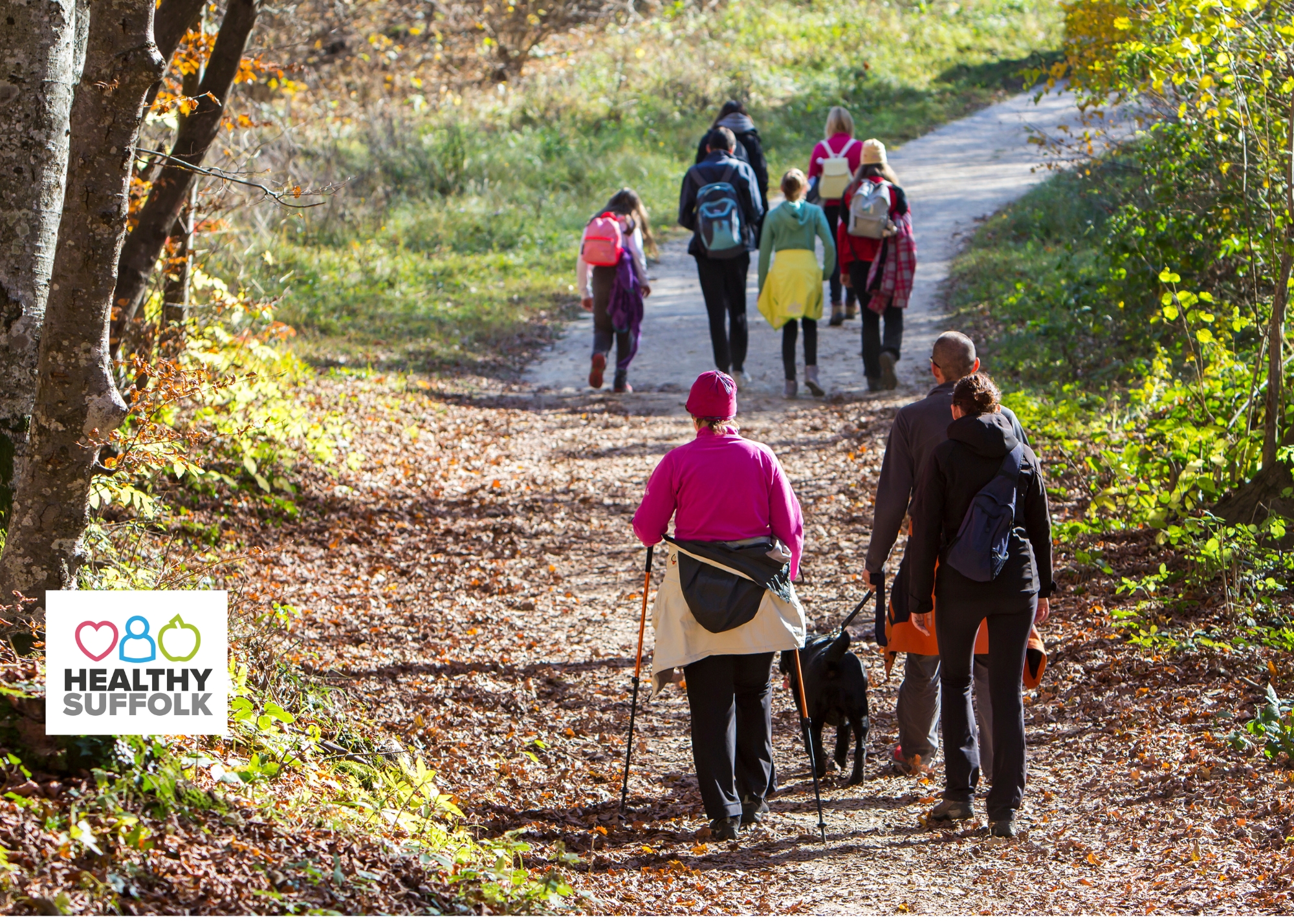 People walking in the countryside