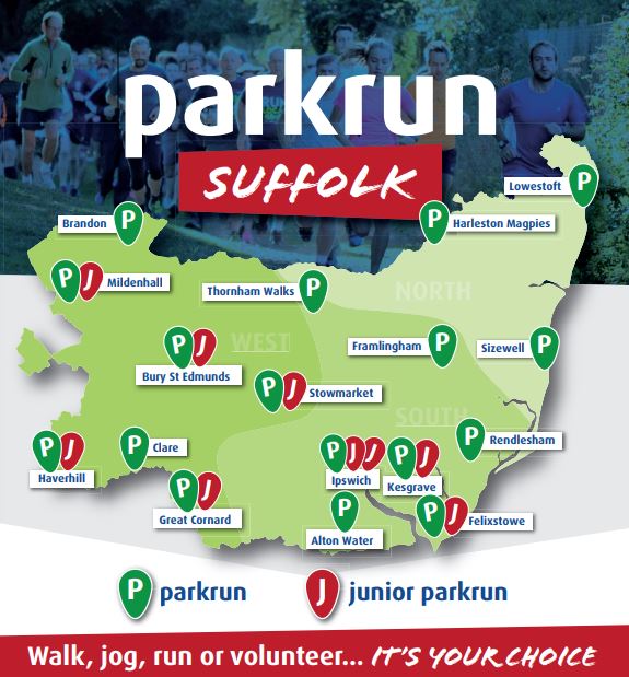 parkrun Suffolk - walk, jog or volunteer...it's your choice