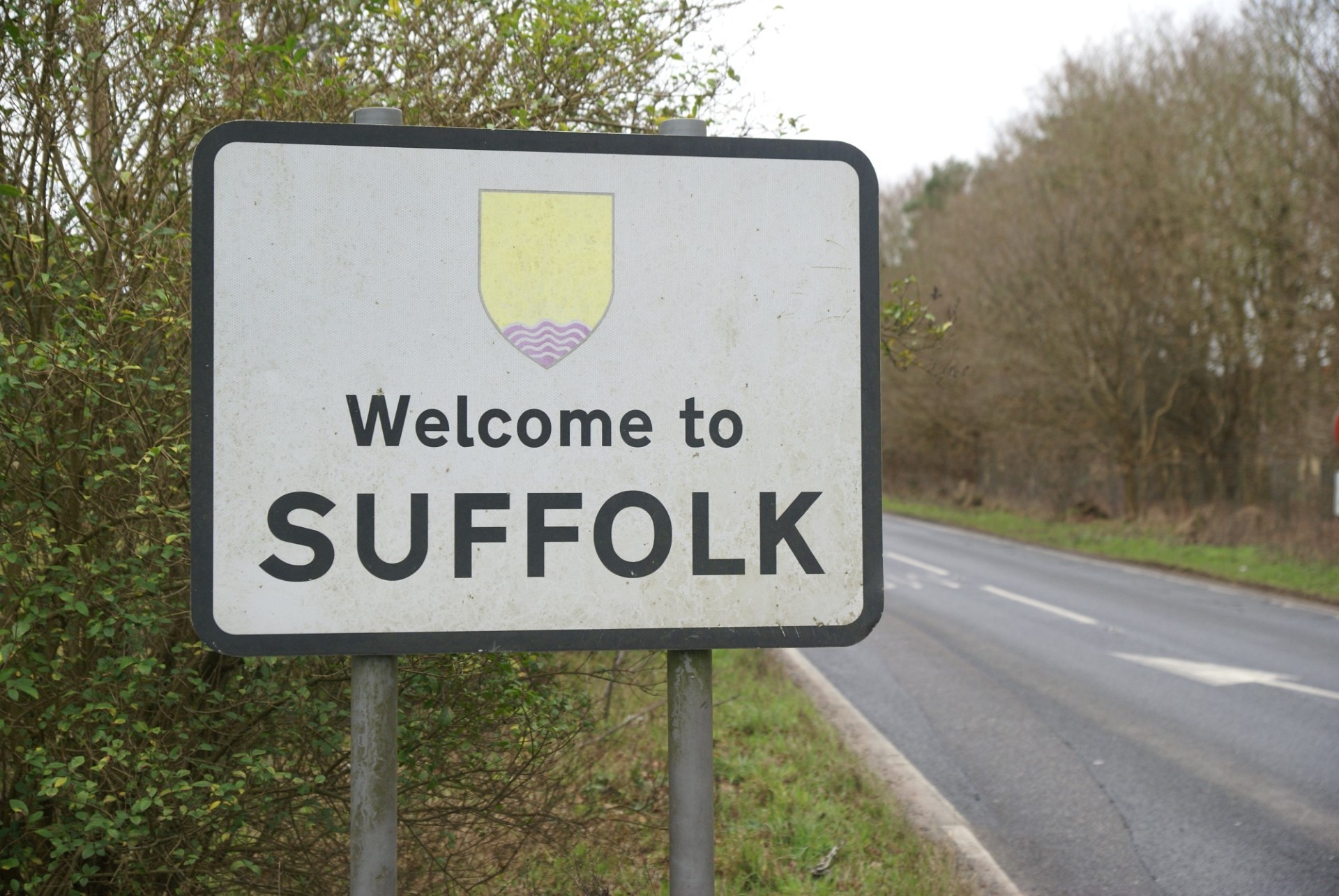 Welcome to Suffolk sign
