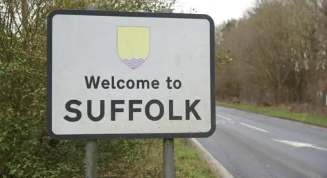 Welcome to Suffolk sign