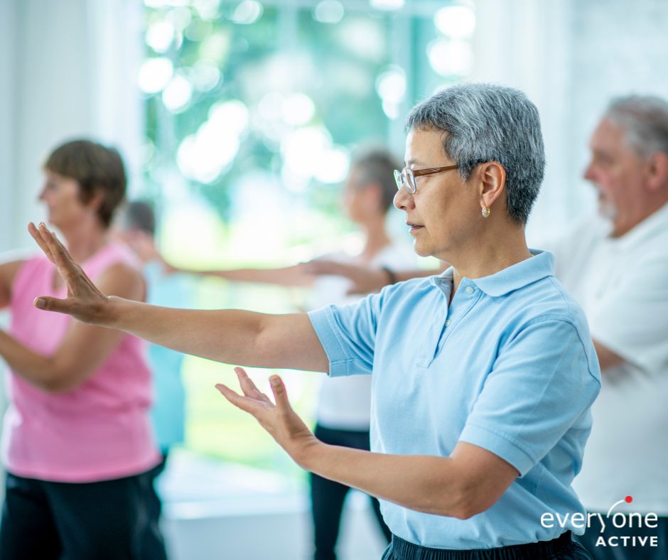Participants of a strength and balance class